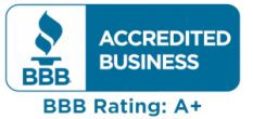 we are accredited business BBB rating A+